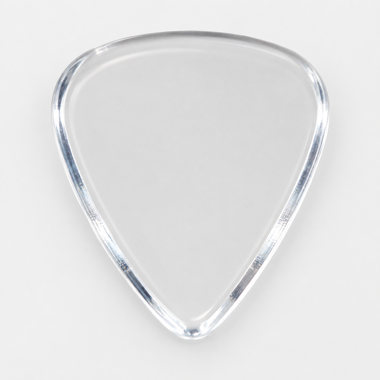 Clear acrylic guitar pick