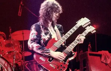 Jimmy Page and Led Zeppelin guitar tuning reference image