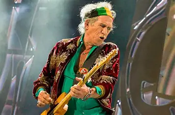Keith Richards and Rolling Stones guitar tuning reference image