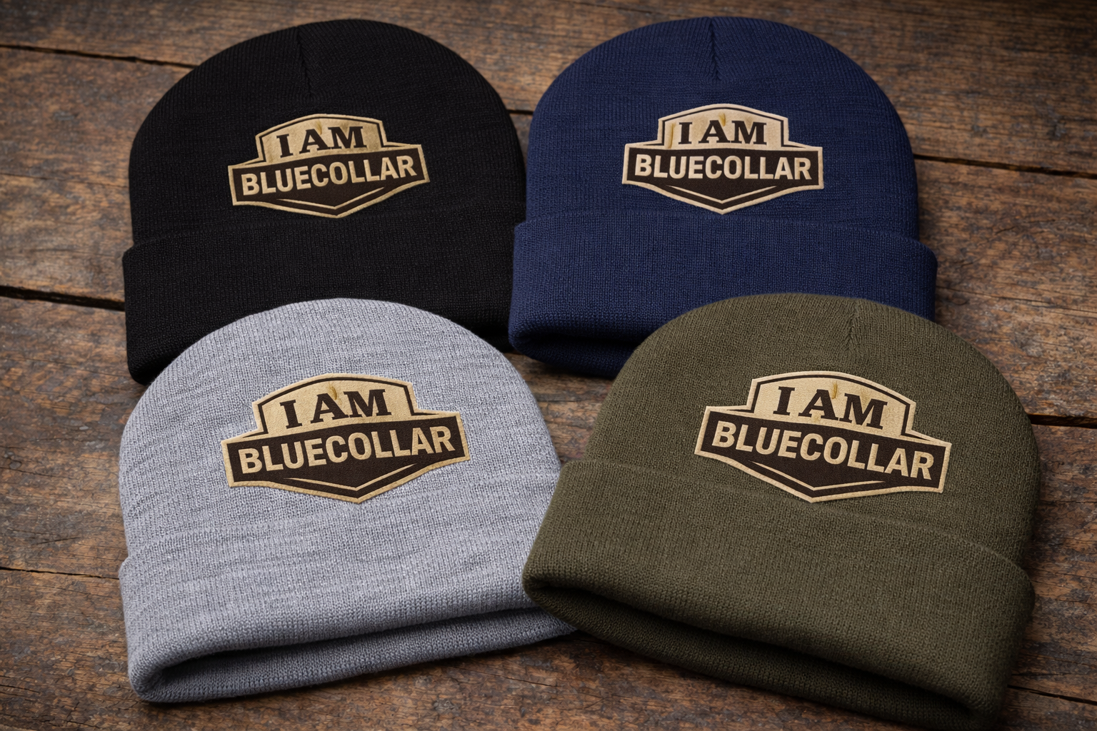 I AM BlueCollar Ski Cap